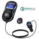 【Quick Charge 3.0 Duales USB Cargardor Coche】CHGeek FM radio adaptador tiene dos USB puertos para cargar. El puerto QC3.0 puede cargar rápidamente sus dispositivos habilitados de QC3.0. No necisita la espera molesta. El otro puerto de carga USB admite una salida de 5V/1A para cargar los teléfonos inteligentes o tabletas que no suporta QC. Puede cargar dos dispositivos simultáneamente.