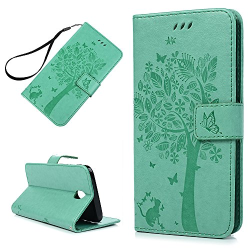 J7 Pro Lederh  lle YOKIRIN Wallet Case f  r Samsung Galaxy J7 Pro   J7 2017 J730  EU Ausgabe  Schutzh  lle Premium Druck Baum PU Leder Hardcase Handyh