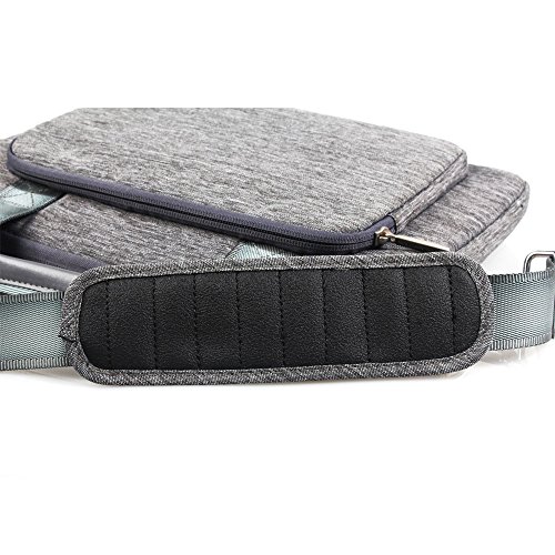 WIWU 15 Zoll Segeltuch Aktentasche Laptop Tasche Beutel mit Handgriff und Schultergurt Handtasche Aktenkoffer f  r MacBook Pro Tablet Notebook Busines