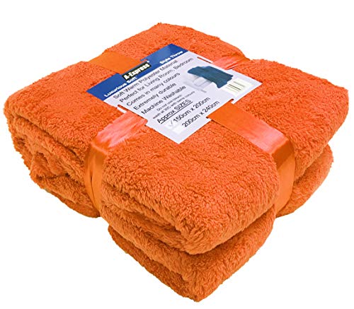 A-Express® Large Warm Soft Cuddly Fleece Throw Sofa Single Double King Bed Travel Blanket