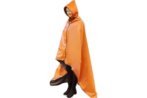 DUKUSEEK Hooded Stadium Blanket, Waterproof Windproof Outdoor Fleece Blanket - Large (79x56)