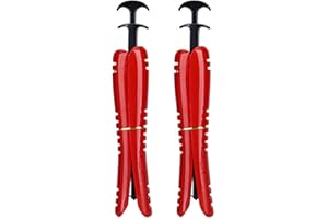 Condello Casa Boot Tree Shaft Shaper Holder, Reusable Support Form Insert, Spring Loaded Adjustable Stand-Up Keeper to Prevent Creasing for Women Men Kids Cowboy Knee High Tall Boots (L 42cm Red)