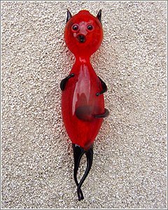 Flaschenteufel rot