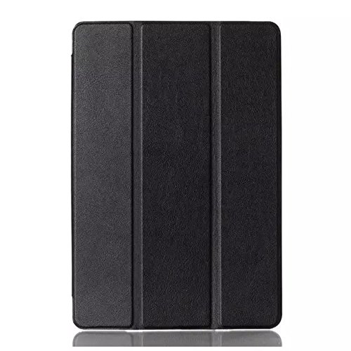 TIODIO® Für Xiaomi MI Pad 2 7.9 Hülle Case-Ultra Dünn Tri-Fold Smart-Muschel PU Leder Ultra Schlank Superleicht St?nder Smart Shell Cover Schutzhülle Etui Tasche, Displayschutzfolie und Stylus enthalten, Schwarz - 2