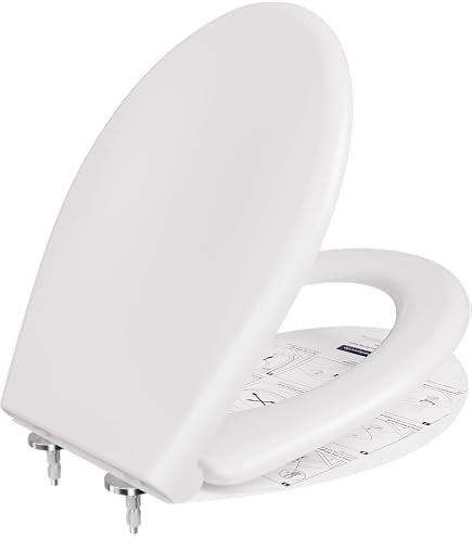 Abattant WC Effet Bois Strata – 46 Cm, Naturel, MDF, Paris Prix