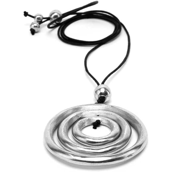 COLLANA VESTOPAZZO ALLUMINIO RICICLATO 2 CERCHI AL04126