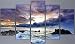 Produktbild obella New Top Art Wand Leinwand Prints 5 Stück || Rocky Coast und riesengroße Sky || modernes Poster Öl Gemälde Prints und Bilder Foto Bild Wall Art Prints auf Leinwand painting für Home Schlafzimmer Wohnzimmer Decor – Rahmenlose Christmas Gifts