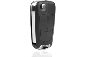 OHLING Funda para Llave de Coche Opel, Plegable Carcasa de 2 Botones del Mando a Distancia Carcasa Llave del Coche Compatible con Astra J Antara Corsa Zafira Vectra Tigra B