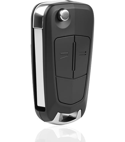 Coque Silicone Pour Clé De Voiture Opel/Chevrolet - Protection Anti-rayures - Couleur Blanc-noir