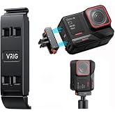 Hesupy for Insta360 Ace Pro 2: Vertical Battery Cover Plate with 2-in-1 Aluminum Mounting Adapter and Quick Shot