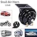 Price comparison product image Abboard 1Pair Auto Car Vehicle Horn, Mini Loud Electronic Air Horn, Universal DC 12V 130dB Waterproof Motorcycle Truck Car Snail Air Horn Siren Accessories