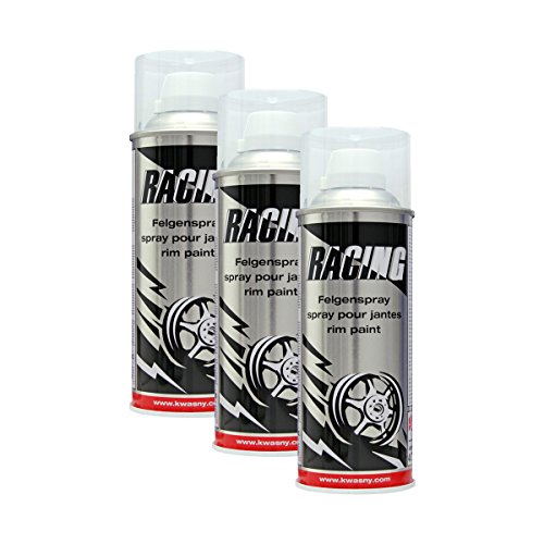 3X KWASNY 288 053 Auto-K Racing Felgenspray Klarlack 400ml