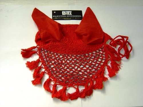Bitz-Beaded-Crochet-Horse-Fly-Veil-with-Ears-Red