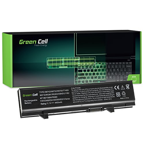Green Cell® Standard Serie KM668 KM742 KM752 KM760 Laptop Akku für Dell Latitude E5400 E5410 E5500 E5510 (6 Zellen 4400mAh 11.1V Schwarz)