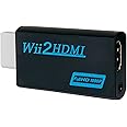 GoldOars Wii to HDMI Adapter, Converter for Retro Game, 1080/720 Immersive Visual, 3.5mm Audio output, Plug and Play, Fit for Modern TV (Black)