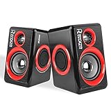 【Satter und starker Stereoton】 Built-in Vier Lautsprecher Membran und Subwoofer Multimedia-Lautsprecher, liefern die Laptop-USB-Lautsprecher Clear Rich und starke Stereo-Sound für Ihren Computer, Verwandeln Sie Ihren Desktop-Computer oder Laptop in die ultimative Sound-System. Diese USB Powered Computer Lautsprecher werden den Raum mit Ihrer Musik, Filmen oder Computerspielen füllen.