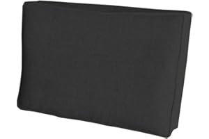 ‎CHILLY PILLEY chilly pilley Palettenkissen Palettenauflage Palettenpolster Sitzkissen Rückenlehne Kaltschaum Schaumflocken Füllung viele Größen und Farben (Seitenkissen 60x40x12cm, Schwarz)