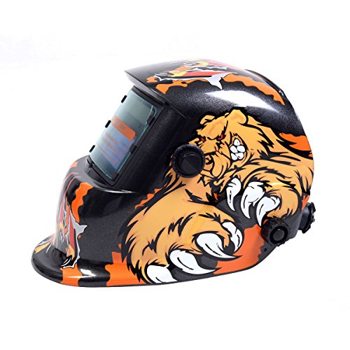 Automatik Schweißmaske Solar Schweißhelm Schweißschirm Schweißschild 7 Farbewahl (Modell 4) - 2