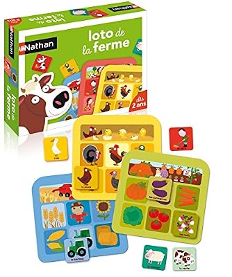 Nathan - 31040 - Jeu de société - Jeu éducatif - Loto Ferme