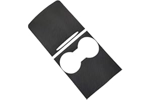 JIEOU Center Console Wrap Kit for Tesla Model 3 Model Y 2021 2022 2023, Console Cover Interior Decoration Wrap Kit for Tesla Accessories (Carbon Fiber Pattern)