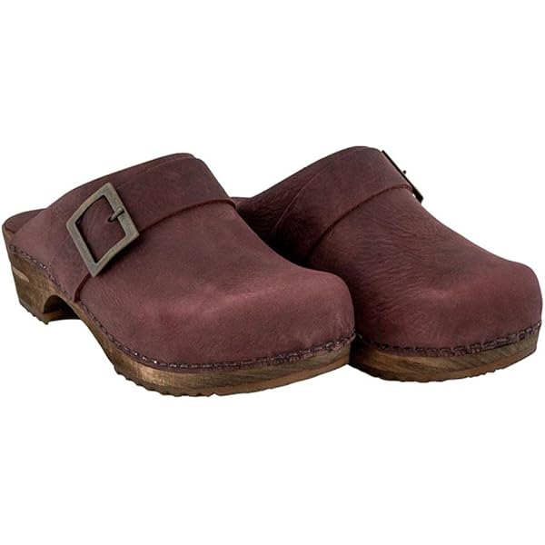 Sanita Hartwig Mule Clog | Original Handmade Wooden Leather Clog for