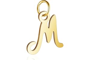 Bungsa® Buchstaben Anhänger goldfarben A - Z Unisex aus 316L Edelstahl