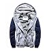 Produktbild Mantel Parka Herren Jacken Winterjacke Wärmejacke Wollmantel Cabanjacke Sweatjacke Kurzmantel Jacke Mantel Coat Jacke Kapuzenjacke Übergangsjacke Steppjacke Strickjacke Sportjacke LMMVP (XXL, Grau)