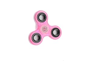TOYLAND HENGSONG Fidget Jouets Hand Spinner Finger Toy pour Enfants et Cadeaux de Jouets pour Adultes (Pink with Glitter)