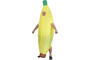 IRETG Costume gonfiabile a forma di banana per adulti, per Halloween