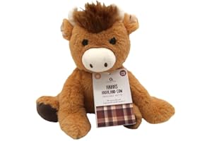 HEATTREATS Aroma Home Harris Highland Cow Snuggable Hottie Heatable Toy
