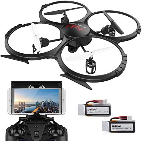 U818A WIFI FPV Drone 720P HD Camera Quadcopter with Headless Mode 3D Flip - Easy Control for Beginners  - Include Bonus Battery