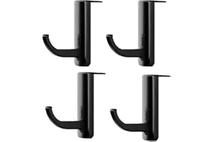 Fgnuay Pack de 4 Supports de Casque - Support de Casque de Bureau, Support de Casque Esports, Support d'affichage de Crochet de Casque, Support de Casque Crochet, Universal Type - Noir