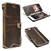 Produktbild Urcover Deluxe Edition kompatibel mit Apple iPhone 7 Plus ECHT Leder Handyhülle [Hand Made] feines Rindsleder Schutzhülle Wallet Handytasche Ledertasche Lederhülle Kartenfach in Braun Limited