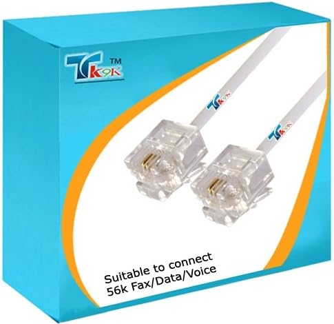 3 Meter RJ11 to RJ11 ADSL cable, Suite for ADSL connection, This cable can be used to connect your ADSL Modem (with RJ11 socket) to the Filter/Splitter plugged into your BT ADSL enabled wall socket.