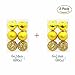 Produktbild Weihnachtsbaum hängende Kugeln dekorative Anhänger für Xmas Party Festival 2 Pack von 12 Stück 60mm,Gold und Gold