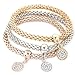 Produktbild 3 Kristall Armreif Gold Silber Rose Gold vergoldet Strass Armreifen Set für Damen
