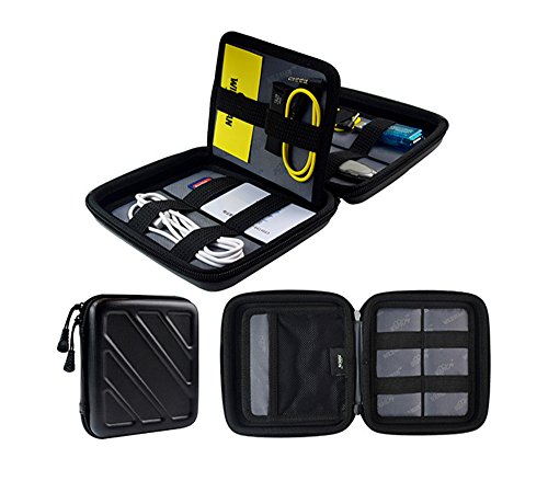 Electronics Accessories Reise Organizer, Polersun Reise Verpackungs Cubes Anti-Schock Festplatte Fall Reise Kabel Organizer Energien Bank Kasten USB Beutel Festplatten Speicherkarten Tasche - 2