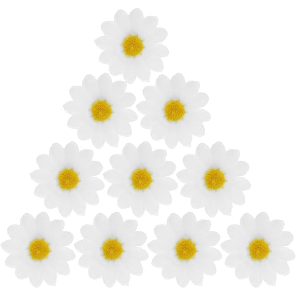 10er-Set Gänseblümchen-Haarspangen Aus Stoff – Süße Blumen-Haarklammern Für Frauen & Mädchen