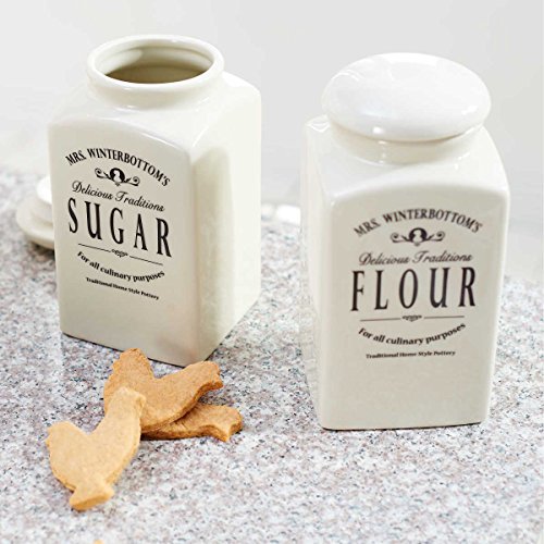 Zuckerdose aus Steingut im englischen Design – creme – Mrs. Winterbottom’s BUTLERS - 5