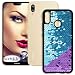 Produktbild mtb more energy® Schutz-Hülle Magic für Huawei P20 Lite (5.84'') | blau - lila | Wende-Pailletten | flexibel | TPU Case Cover Tasche