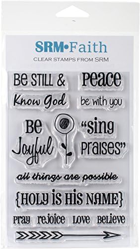 SRM Press Bible Journaling Clear Stamps, Multi-Colour, 20.06 x 9.65 x 0.38 cm