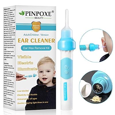 PINPOXE Nettoyant Oreille, Kit d'enlvement de cire d'oreille, nettoyant Ã cire d'oreille, Ear Wax Earwax Remover Ear Cleaner Cire Epilation Oreille Kit Nettoyage Oreille pour Bebe, Adulte