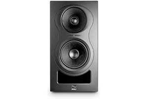 Kali Audio IN-5 närfältsmonitor, studioljudhögtalare (3-vägssystem med koaxial mellan-/diskant, med sofistikerat basreflexsystem, distorsionsfritt och transparent ljud)