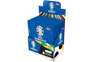 Topps Official Euro 2024 Sticker Collection - Full Box (50 packets). 6 stickers per packet (300 stickers)