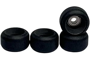 LEEFAI Ruote professionali per tastiera in uretano 65d, ruota nera con cuscinetto, per interni ed esterni, dimensioni 7,5 x 4,5 mm