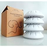 Kleiner Elefant Sicherheits Wandschutz Treppenschutzgitter - 4er-Set Pads für Türgitter und Treppengitter. Ohne Werkzeug und kein Bohren. Pads für Klemm-Füße mit Durchmesser bis 40mm bzw 4cm.