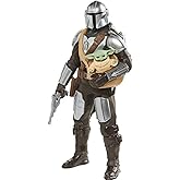 Hasbro Star Wars Galactic Action, action figure elettroniche interattive del Mandaloriano e di Grogu da 30 cm, giocattoli per