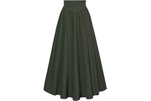 SCARLET DARKNESS Jupe Traditionnelle Victorienne pour Femme, Taille Haute, laçage, Jupe Longue médiévale