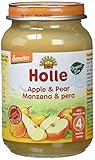 Fabricado en UE Holle Potito de Manzana y Pera (+4 meses) - Paquete de 6 x 190 gr - Total: 1140 gr