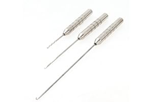 NEWSHOT Baiting Needle Tool Set - Stainless Steel Coarse Carp Sea Fishing Nut Boilie Needles Drill Tackle